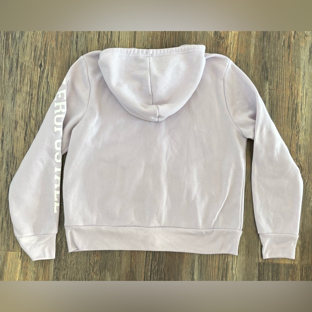 Aeropostale Sport Hoodie Womens Juniors XL Full Zip Lt Purple Hooded Sweatshirt - Picture 2 of 12